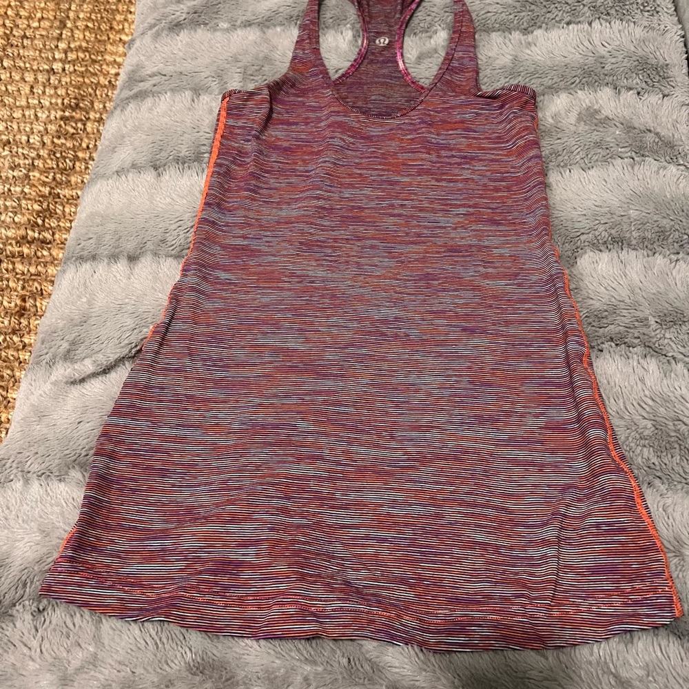 Lulu Multicolor Racerback Tank Top. XS to S